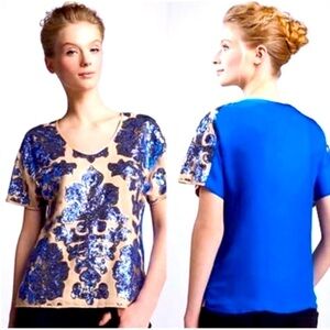 Tracy Reese X Neiman Marcus‎ Sequin Blouse Size M